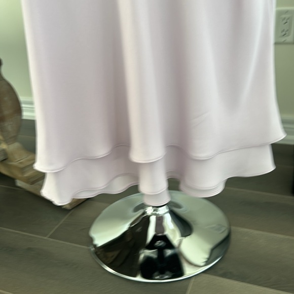 Frank Lyman Chiffom Sleeveless Top Tiered Ruffle Hem Women Soft Pink Size 10 - Picture 11 of 13